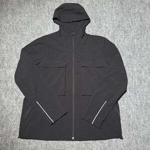 Lululemon Stretch Cargo Full Zip Jacket Men's Black Opal Sz Large LM4AFWS